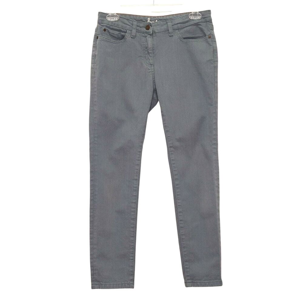 Boden Jeans Womens 6 Gray Green Stretch Denim Mid Rise Skinny 26 inseam